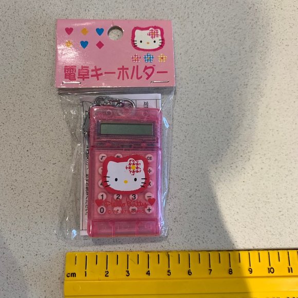 Hello Kitty Mini Calculator Keychain vintage 1997 - Picture 1 of 4
